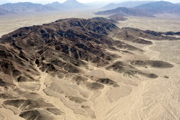 Nazca pouště a hory v peru — Stock fotografie