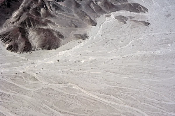 Deserto de Nazca de avião — Fotografia de Stock