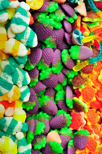 Composition de bonbons gelée colorée — Photo