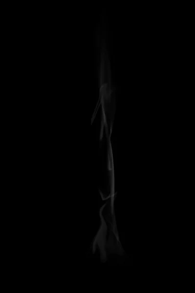 stock image Delicate smooth smoke on black background