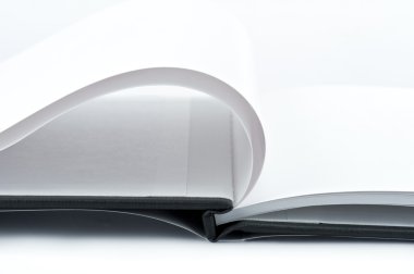 Detail of white open book clipart
