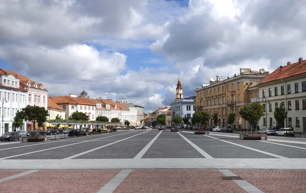 Vilnius old town square, Litvánia — Stock Fotó
