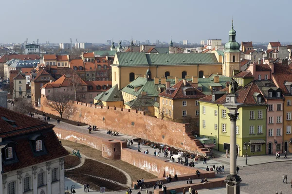 Varşova, Polonya eski şehir panoraması — Stok fotoğraf