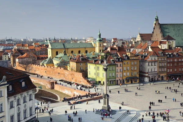Stare Miasto w Warszawie panorama, Polska — Zdjęcie stockowe