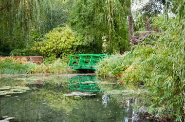 Monet's garden and pond clipart