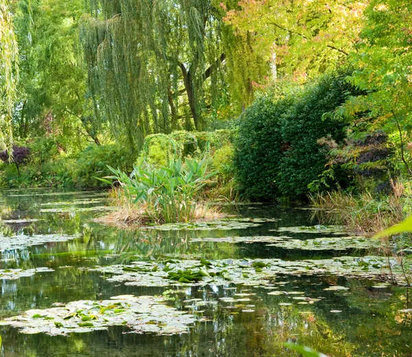 Monet's garden and lily pond — Stock Photo, Image