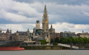 Skyline of Antwerp, Belgium clipart