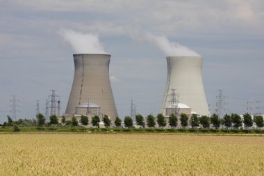 Nuclear power plant in Doel, Belgium clipart