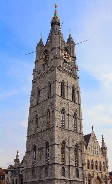 Belfry tower in Ghent — Stock Photo, Image
