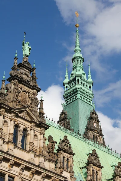 Rathaus (City Hall) в Гамбурзі — стокове фото