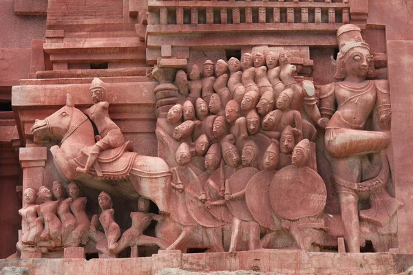 Skulpturen im Hampi Tempel, Indien — Stockfoto