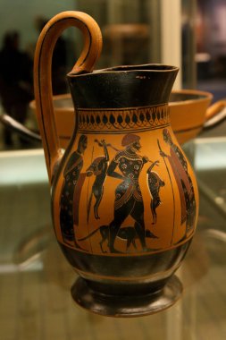 Antik Yunan vazo içinde Londra british museum