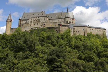 Vianden castle in Luxembourg clipart