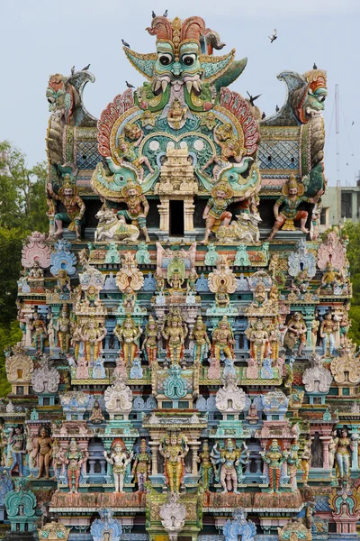 Μίνακσι Αμμάν ναός στο Μαντουράι, Ινδία — Φωτογραφία Αρχείου