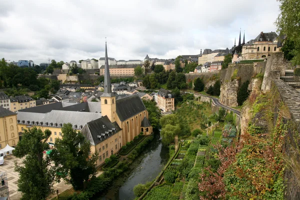 Visa på gamla staden Luxemburg — Stockfoto