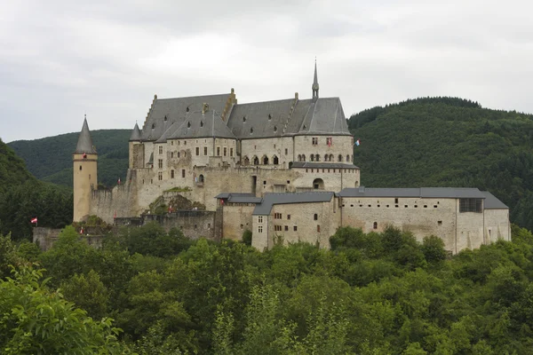 Vianden Slot i Luxembourg - Stock-foto