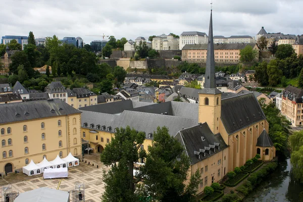 Widok na Stare Miasto Luksemburg — Zdjęcie stockowe