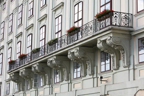 Balkon w Hofburgu — Zdjęcie stockowe
