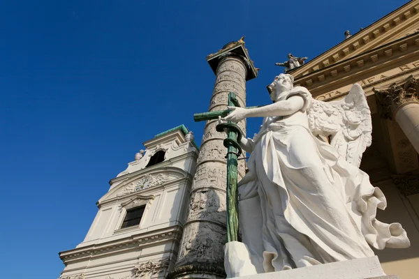 Карлскирхе в Вене — стоковое фото