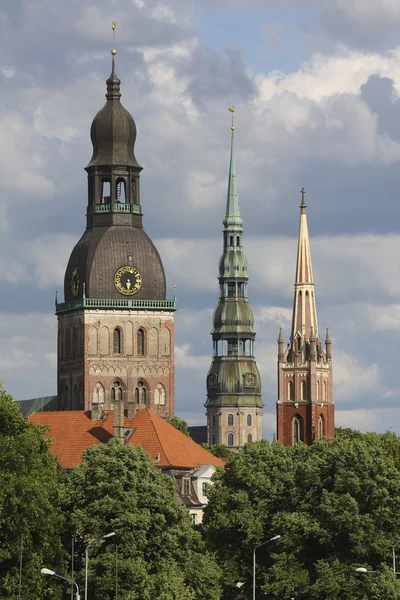 Três torres de Riga — Fotografia de Stock