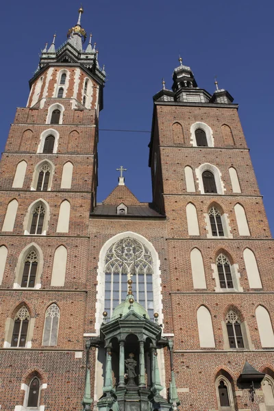 Kyrkan saint Mary i krakow Royaltyfria Stockbilder