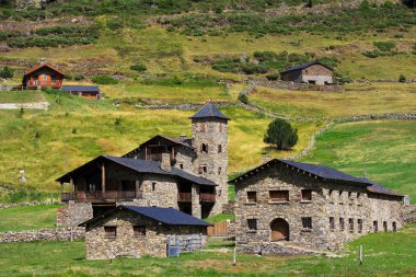 Typical architecture in Andorra clipart