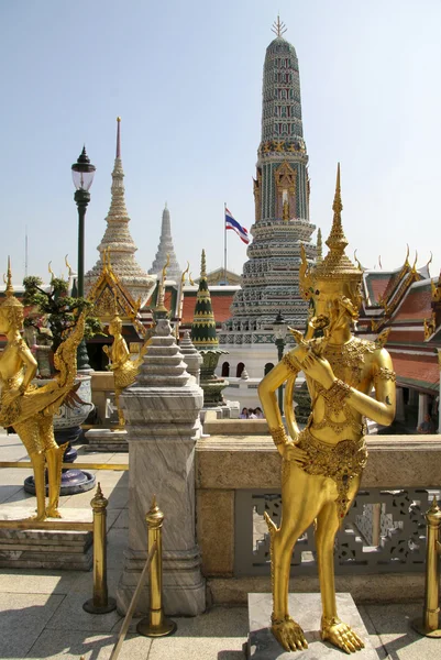 Wat Phra Kaew Mest Kända Buddhistiska Templet Bangkok Thailand — Stockfoto