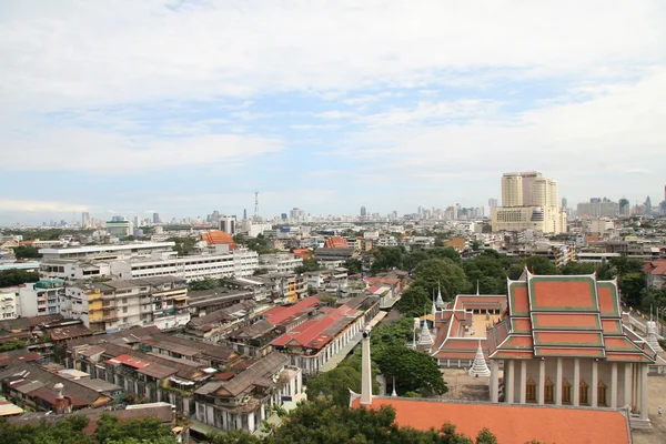 Panoramy Bangkoku Widziany Góry Złote — Zdjęcie stockowe