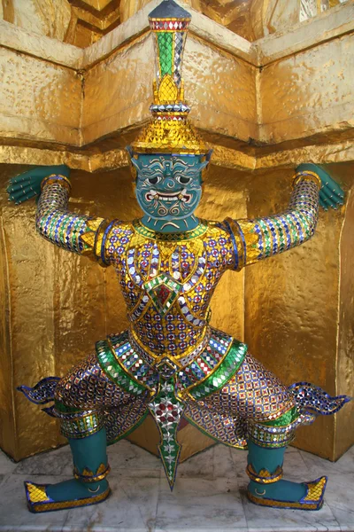 在曼谷 泰国的恶魔雕像 — 图库照片