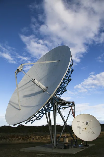 stock image Huge white satellite dishes