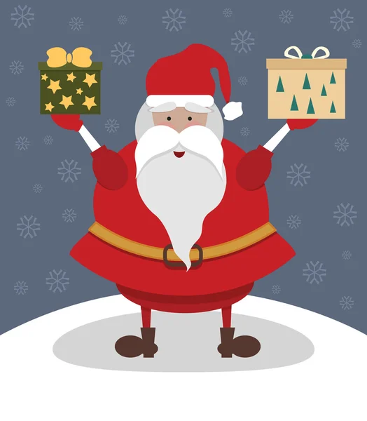 Santa doložka s dárky — Stockový vektor