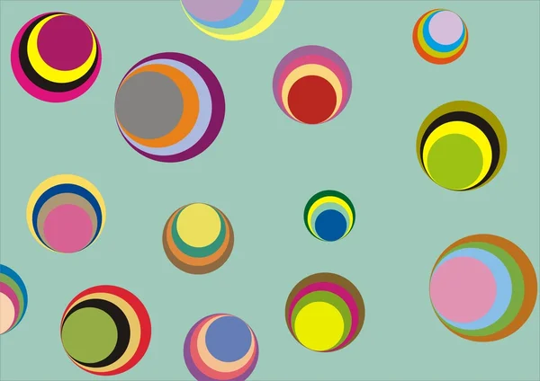Color círculos fondo — Vector de stock
