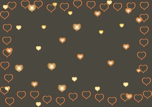 Fond de valentines avec des coeurs — Image vectorielle