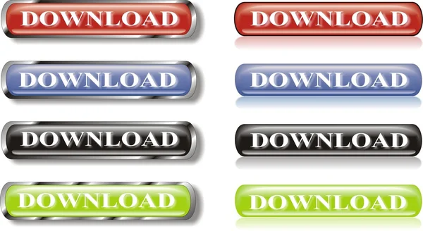 Download parlak düğme kümesi — Stok Vektör