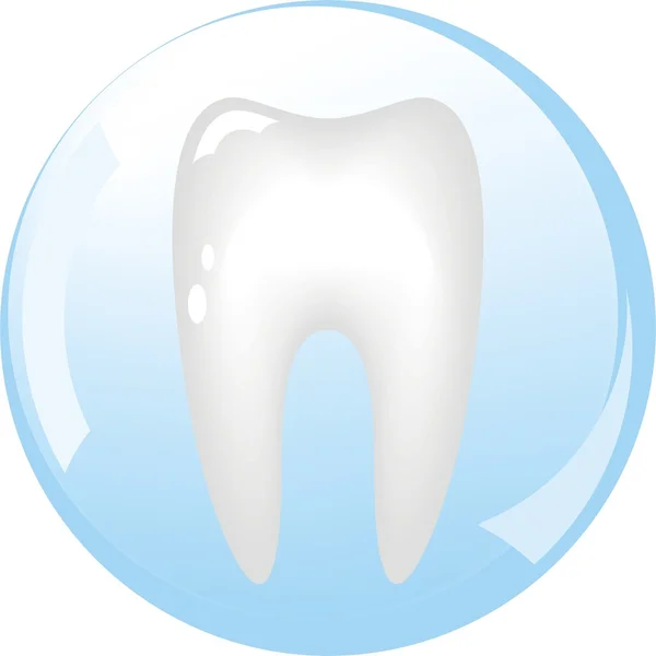 Dent Est Protégée Par Une Sphère Verre Dentisterie — Image vectorielle