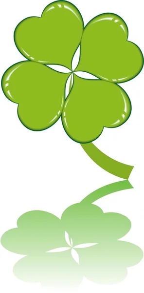 Trèfle ou trèfle pour la Saint Patrick — Image vectorielle
