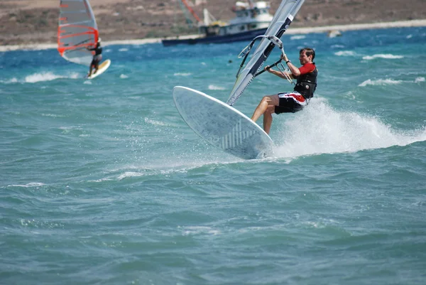 Windsurf in movimento — Foto Stock