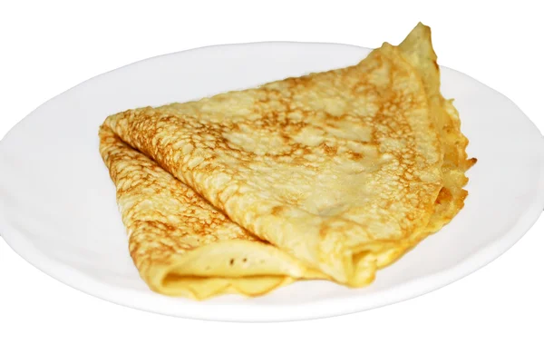 Pancake su un piattino — Foto Stock