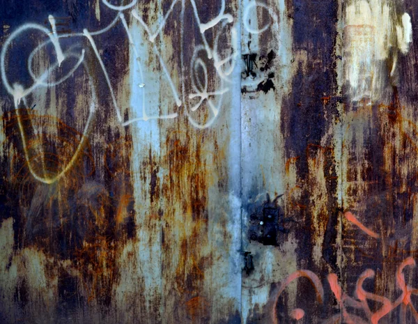 금속, 벽; 더러운; 배경; 오래 된; 질감 — 스톡 사진