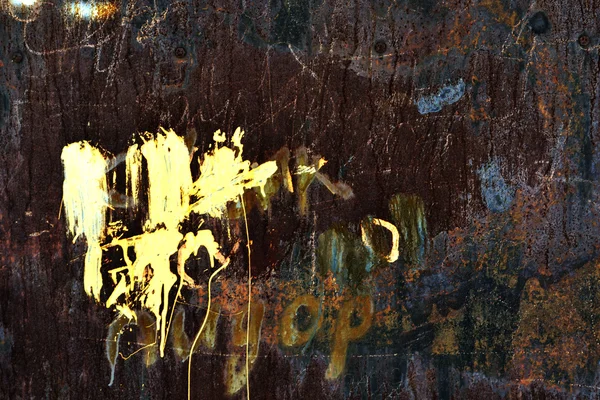Corrosie Metaal Muur Vuile Achtergronden — Stockfoto