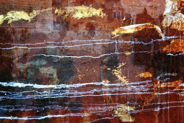 Коррозия Металл Стена Грязная Фундамент Старый Текстурированный — стоковое фото