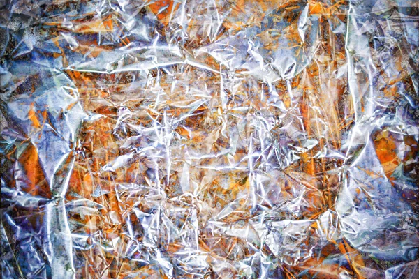 Foil, shiny, metal, metallic, material, aluminum, backgrounds, r — Stock Photo, Image