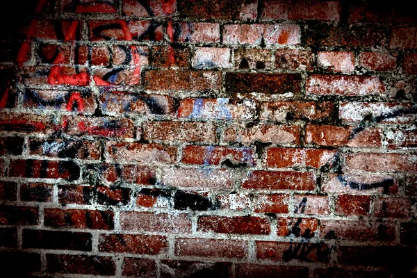 Mur ; brique ; sale ; arrière-plans ; vieux ; texturé — Photo