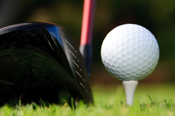 stock image Golf Driver and Ball on tee