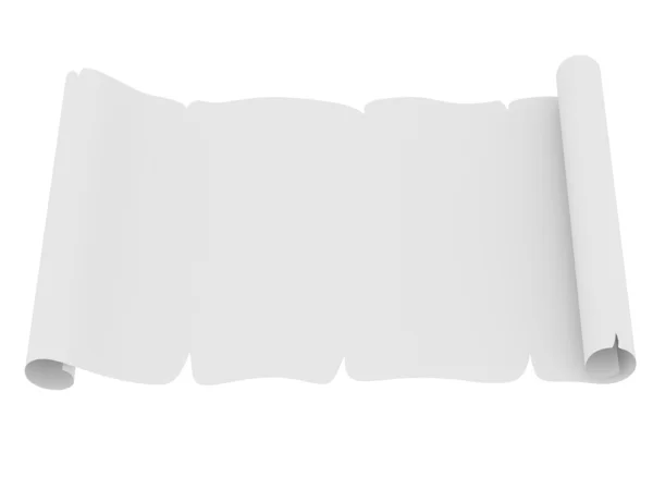 縁凹凸の用紙の空白のシート — ストック写真