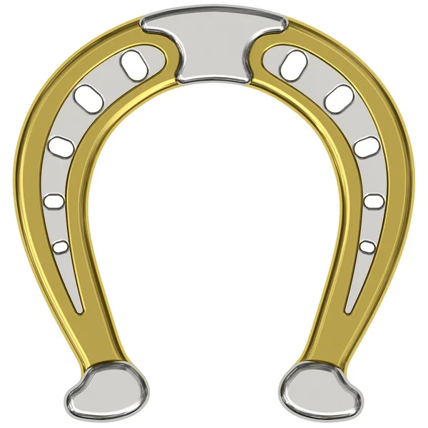 Dekoratív golden horseshoe — Stock Fotó