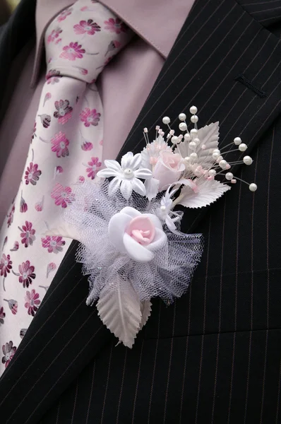 Boutonniere groom. — Stock Photo, Image