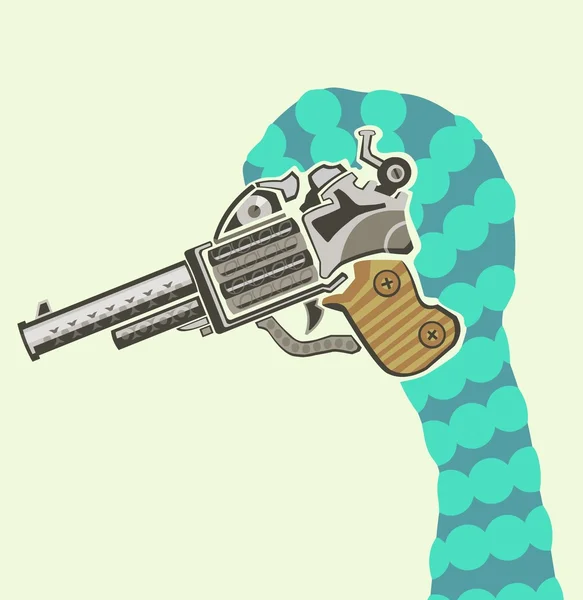 Pistolet à canard — Image vectorielle
