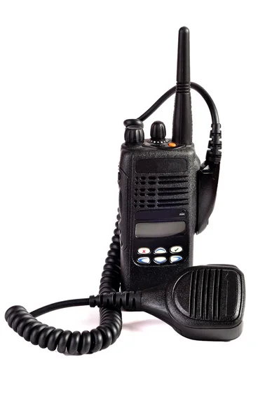 Black compact professional portable radio set. — Stock Photo, Image