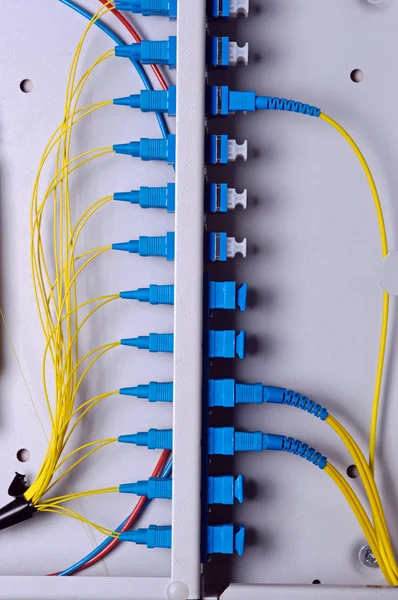 Optické kabelové propojení — Stock fotografie